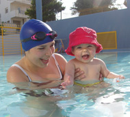 Image9: Baby Swimming in action